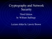 Cryptography and Network Security