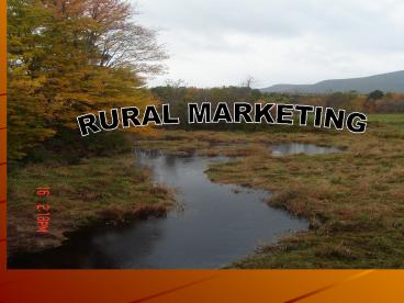 RURAL MARKETING