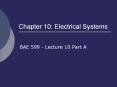 Chapter 10: Electrical Systems BAE 599 - Lecture 10 Part A PowerPoint PPT Presentation