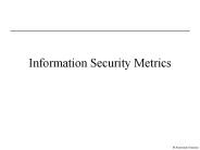 Information Security Metrics