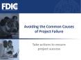 Take actions to ensure project success PowerPoint PPT Presentation