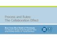 Process and Rules: The Collaboration Effect Blue Cross Blue PowerPoint PPT Presentation