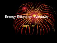 Energy Efficiency -Windows