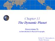 Chapter 11 The Dynamic Planet