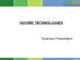 NOVIRE TECHNOLOGIES Business Presentation Novire Company PowerPoint PPT Presentation