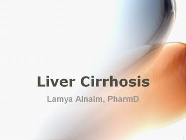 Liver Cirrhosis