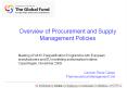 Overview of Procurement and Supply Management Policies PowerPoint PPT Presentation