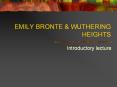 EMILY BRONTE PowerPoint PPT Presentation
