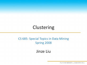 PPT – Clustering PowerPoint presentation | free to download - id ...