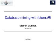 Database mining with biomaRt