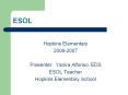 ESOL PowerPoint PPT Presentation