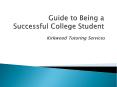 Guide to Being a Successful College Student PowerPoint PPT Presentation