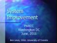 System Improvement PowerPoint PPT Presentation