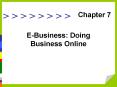 E-Business: Doing Business Online PowerPoint PPT Presentation