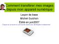 Comment transfйrer mes images depuis mon appareil numйrique PowerPoint PPT Presentation