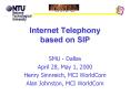 Internet Telephony based on SIP PowerPoint PPT Presentation