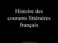 Courants littйraires franзais PowerPoint PPT Presentation