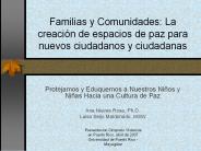 Familias y Comunidades: La creaci