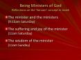 Being Ministers of God Reflections on the ‘Servant’ concept in Isaiah PowerPoint PPT Presentation