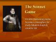 The Sonnet Game PowerPoint PPT Presentation