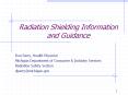 Radiation Shielding Information and Guidance PowerPoint PPT Presentation