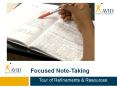 Focused Note-Taking PowerPoint PPT Presentation