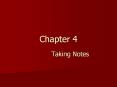Taking Notes PowerPoint PPT Presentation