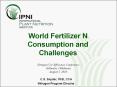 World Fertilizer N Consumption and Challenges Nitrogen Use PowerPoint PPT Presentation