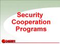 Security Cooperation Programs PowerPoint PPT Presentation