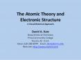 The Atomic Theory and Electronic Structure A Visual-Historical Approach PowerPoint PPT Presentation
