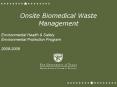 Onsite Biomedical Waste Management Environmental Health PowerPoint PPT Presentation