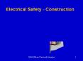 Electrical Safety - Construction PowerPoint PPT Presentation