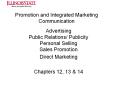 Promotion and Integrated Marketing Communication PowerPoint PPT Presentation