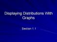 Displaying Distributions With Graphs PowerPoint PPT Presentation