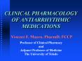 CLINICAL PHARMACOLOGY OF ANTIARRHYTHMIC MEDICATIONS PowerPoint PPT Presentation