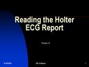 Reading the Holter ECG Report