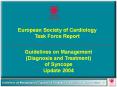 European Society of Cardiology Task Force Report PowerPoint PPT Presentation