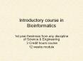 Introductory course in Bioinformatics PowerPoint PPT Presentation