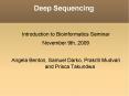 Deep Sequencing PowerPoint PPT Presentation