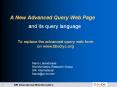 A New Advanced Query Web Page PowerPoint PPT Presentation