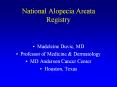 National Alopecia Areata Registry PowerPoint PPT Presentation