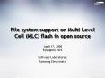 File system support on Multi Level Cell (MLC) flash in open source PowerPoint PPT Presentation