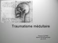 Traumatisme mйdullaire PowerPoint PPT Presentation