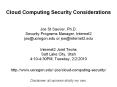 Cloud Computing Security Considerations PowerPoint PPT Presentation