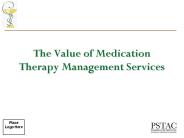 The Value of Medication Therapy Management Services