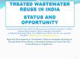 TREATED WASTEWATER REUSE IN INDIA PowerPoint PPT Presentation