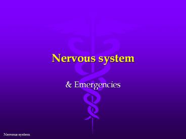 Nervous system