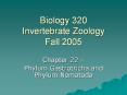 Biology 320 Invertebrate Zoology Fall 2005 PowerPoint PPT Presentation
