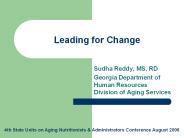 Leading for Change