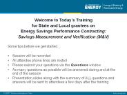 Welcome to Today’s Training